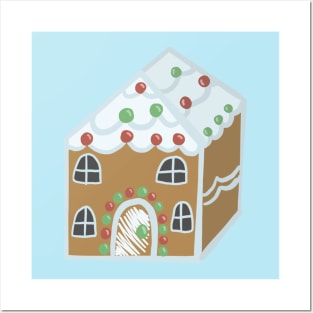 Gingerbread house Posters and Art